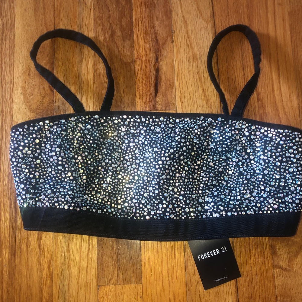 Sequined Crop Top